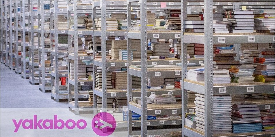 Bookshelves located in a warehouse of Yakaboo Ukrainian publishing house (Photo: Yakaboo)