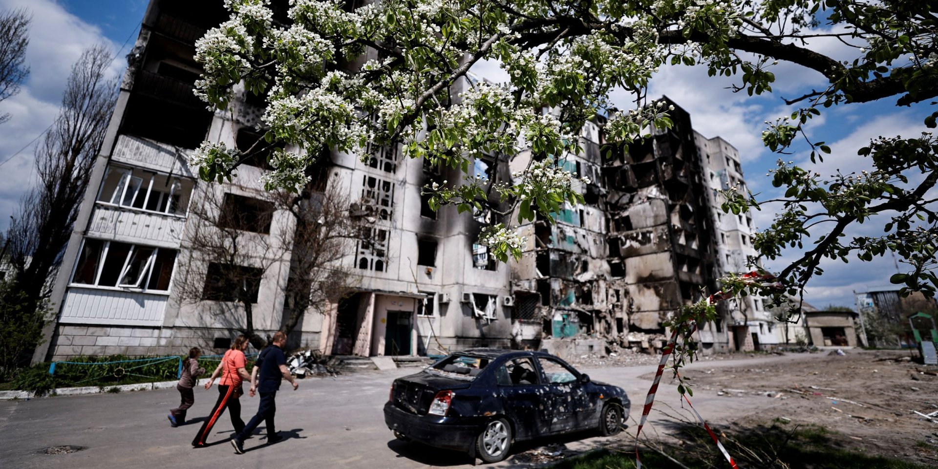 Residential building in Borodyanka, Kyiv region, destroyed by Russian air strike, May 2, 2022 (Photo: REUTERS/Zohra Bensemra)
