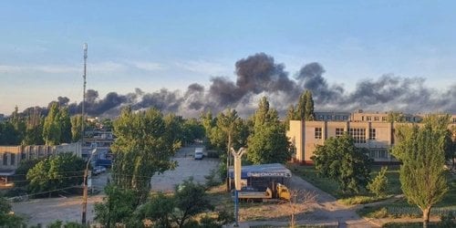 Temporarily occupied Berdyansk (Photo: Konkurent_ua/Twitter)