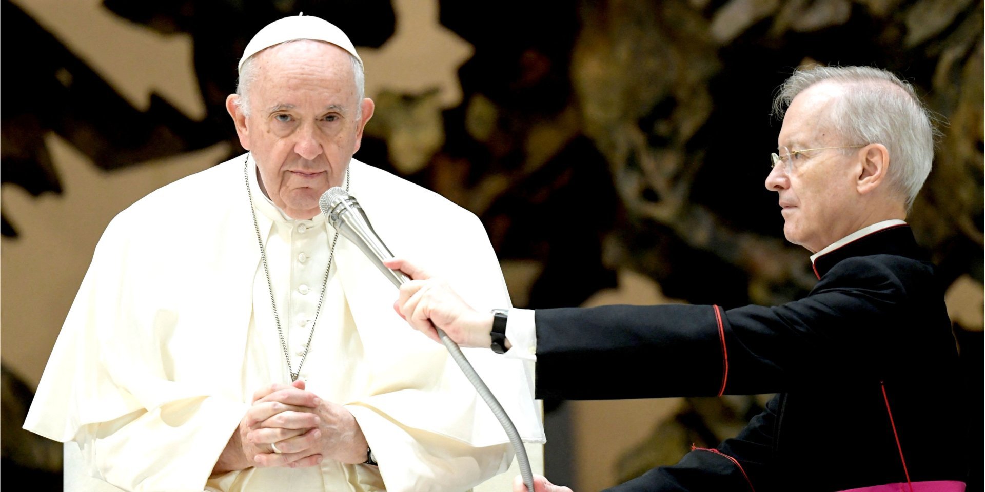 Andriy Yurash reminded Pope Francis that Daria Dugina was an ideologue of Russian imperialism (Photo: Vatican Media/REUTERS)