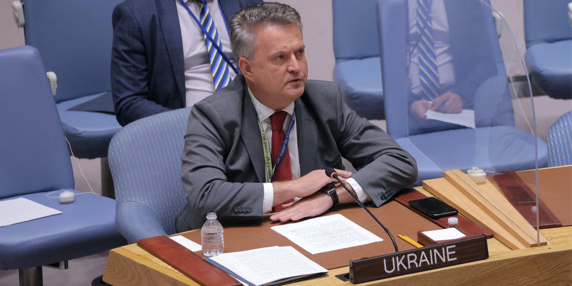 The Permanent Representative of Ukraine to the UN Serhiy Kyslytsya (Photo: REUTERS/Andrew Kelly)