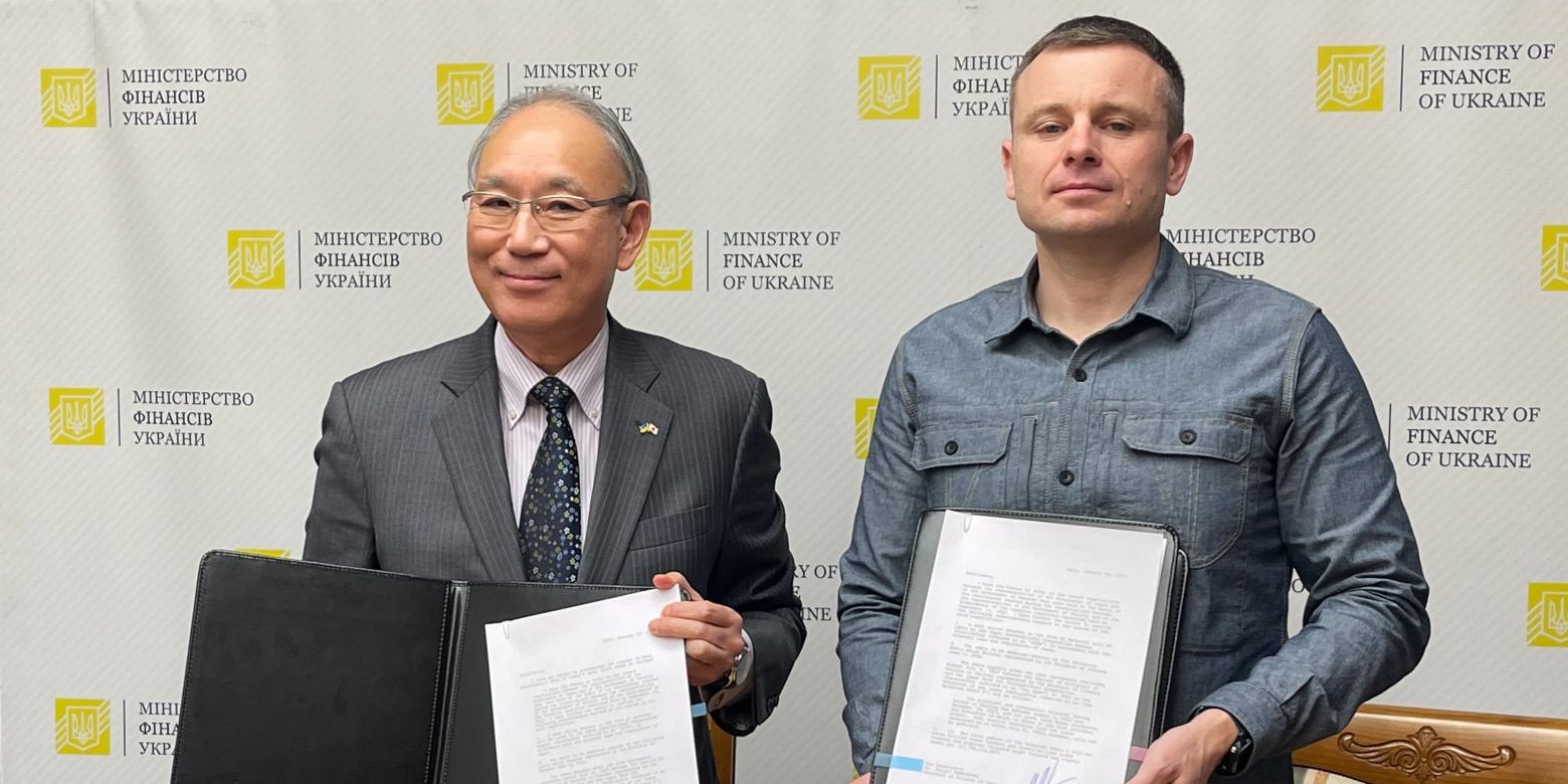 Ambassador Extraordinary and Plenipotentiary of Japan to Ukraine Kuninori Matsuda and Minister of Finance of Ukraine Sergii Marchenko (Photo: Ministry of Finance of Ukraine)