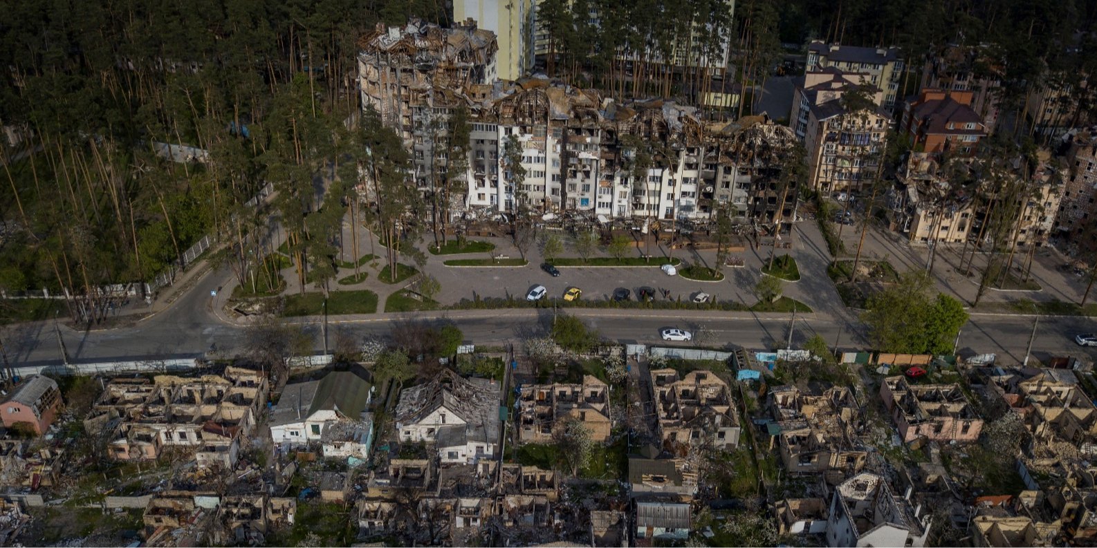 One of the neighborhoods of Irpin, destroyed at the beginning of the full-scale invasion (Photo: REUTERS/Carlos Barria)