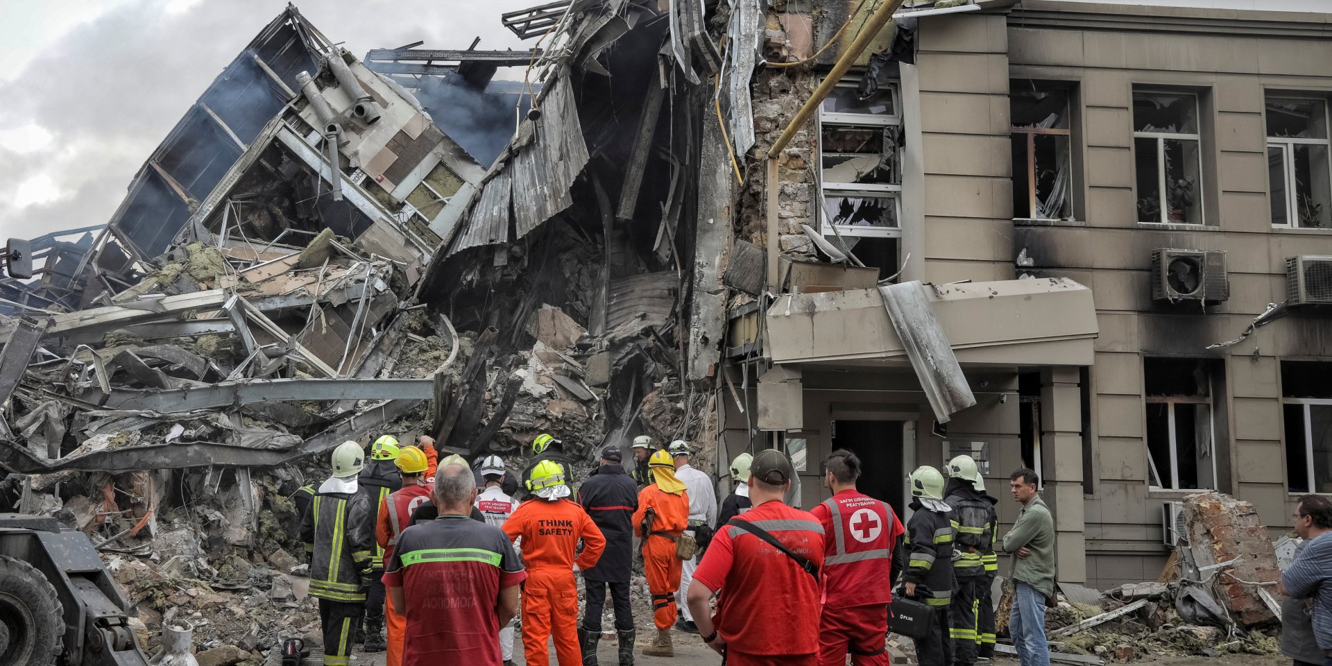 A destroyed administrative building in Odessa on July 20, 2023 (Photo: REUTERS/Stringer)