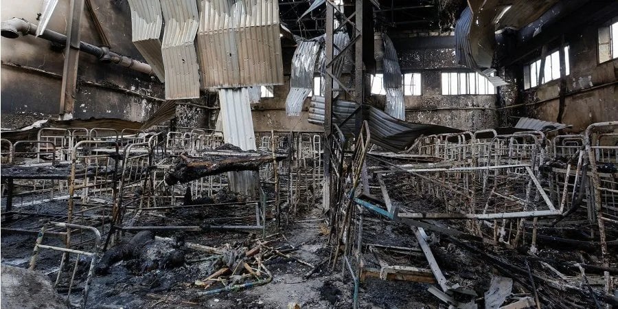 Colony near Olenivka after a Russian terrorist attack (Photo: REUTERS/Alexandr Ermochenko)