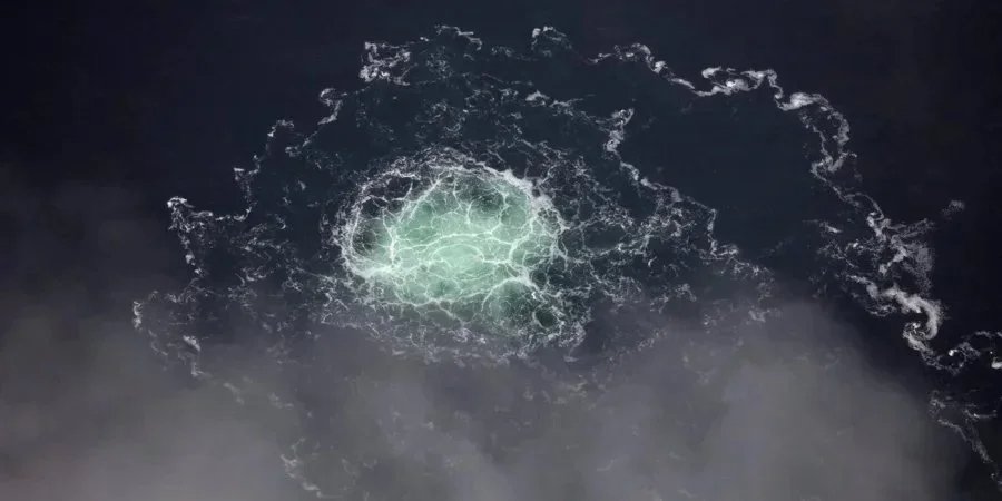 Explosions on the Nord Stream pipeline (Photo: Danish Defence Command/Handout via REUTERS)