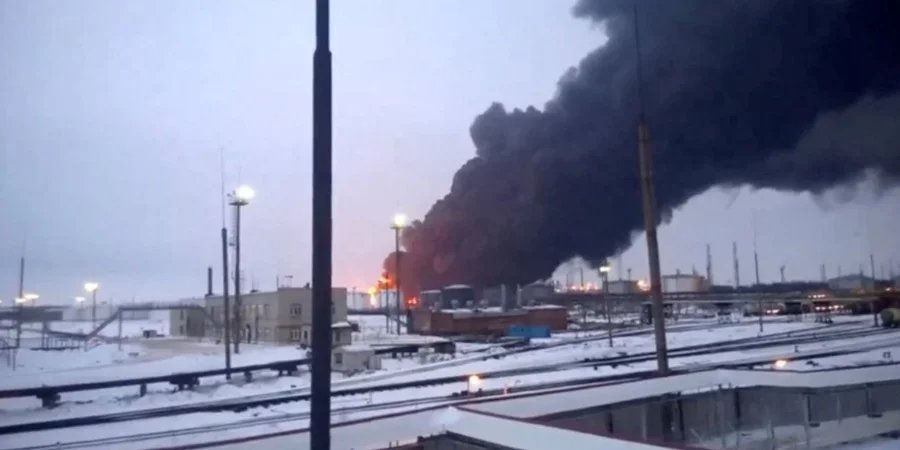 Ukraine has been actively attacking Russian refineries in recent weeks (Photo: Video Obtained By&nbsp;Reuters / via REUTERS)