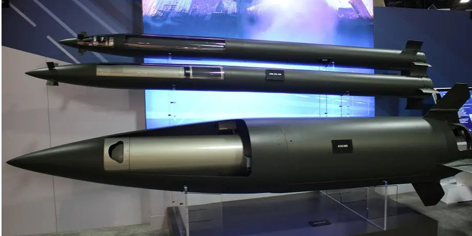 A full-size model of the ATACMS missile on the exhibition stand (Photo: Lockheed Martin / armyrecognition.com)