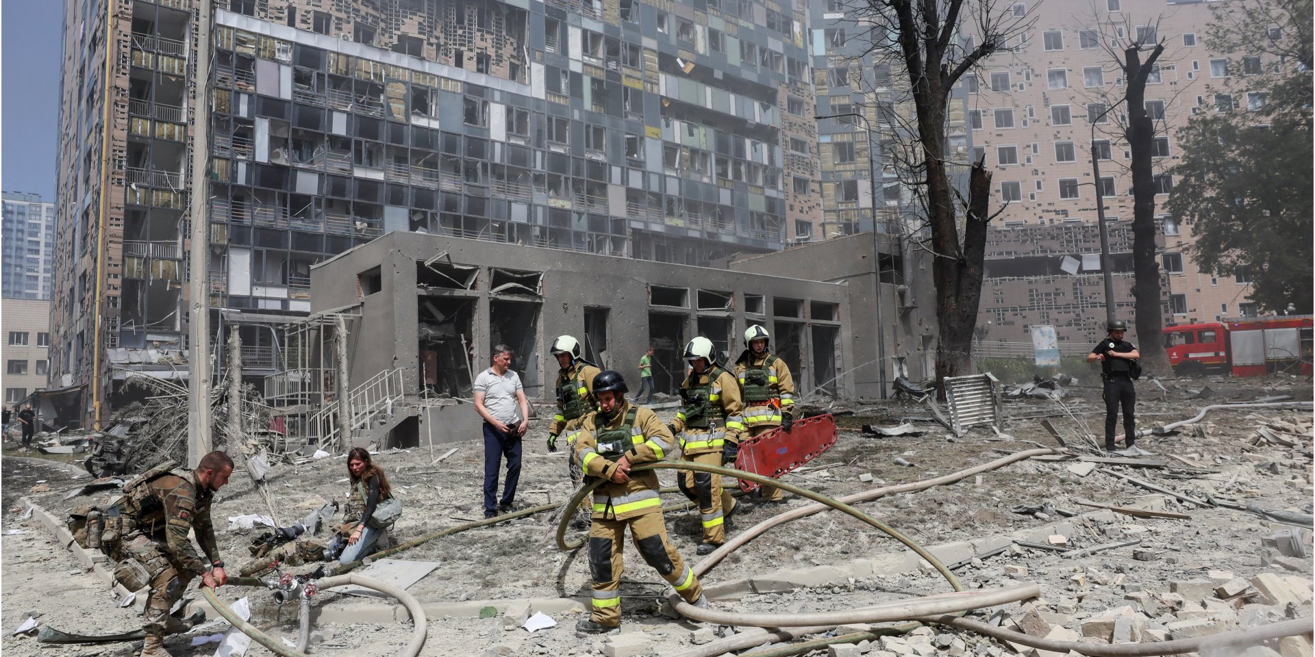 Kyiv's Okhmatdyt Children's Hospital destruction in the aftermath of Russia's mass attack on Ukraine on June 8, 2024 (Photo: REUTERS/Gleb Garanich)