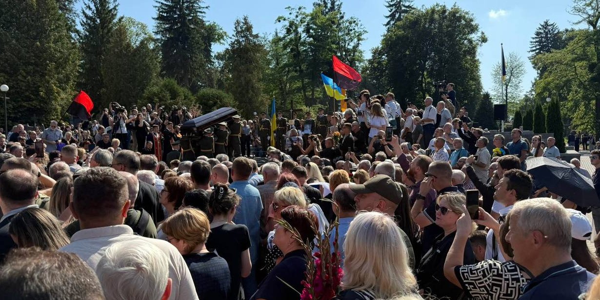 У&nbsp;Львові поховали Андрія Парубія (Фото: Європейська солідарність / Telegram)