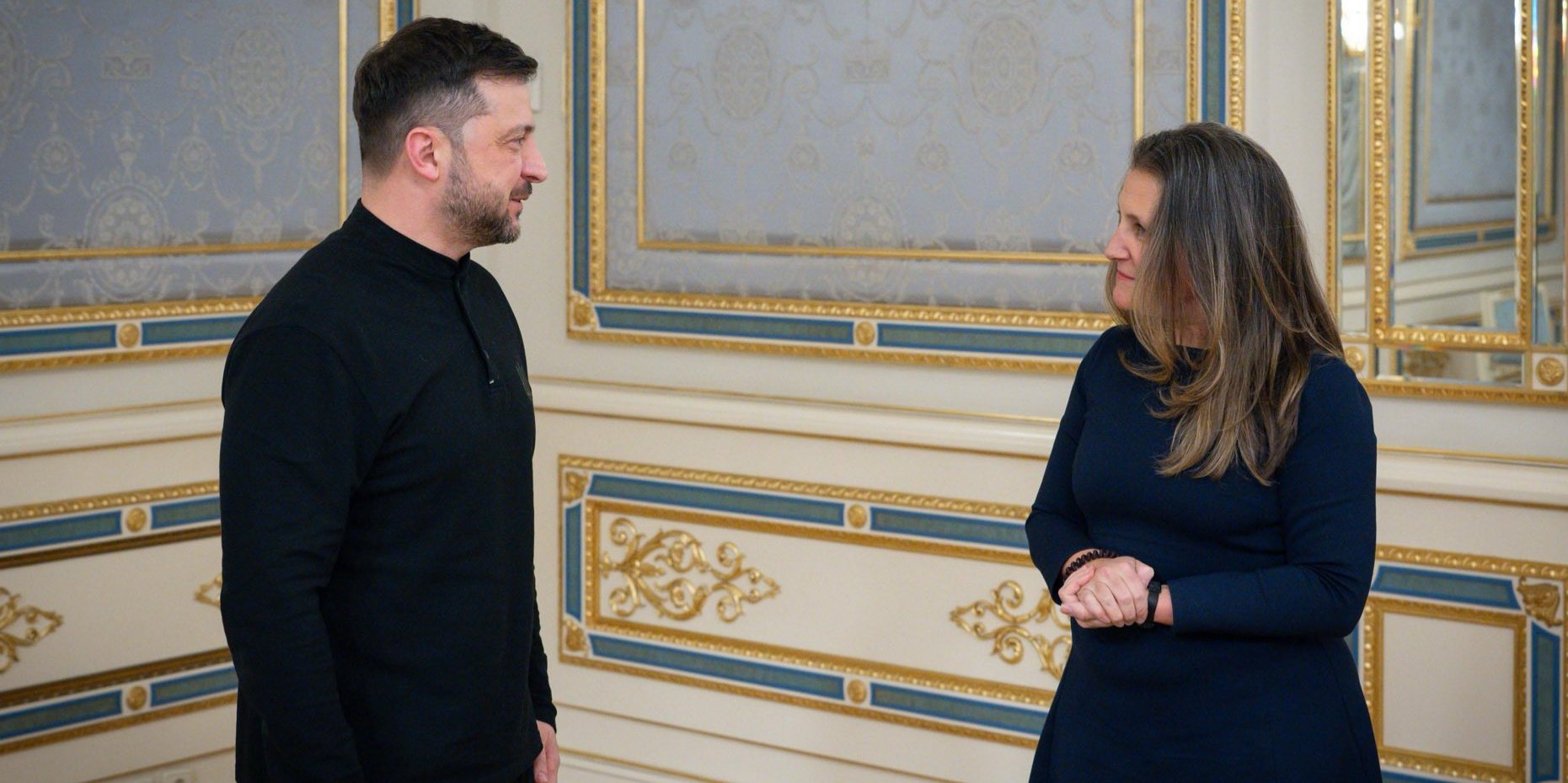 Христя Фріланд заявила, що&nbsp;буде радницею Зеленського на&nbsp;безоплатній основі (Фото: Chrystia Freeland/X)