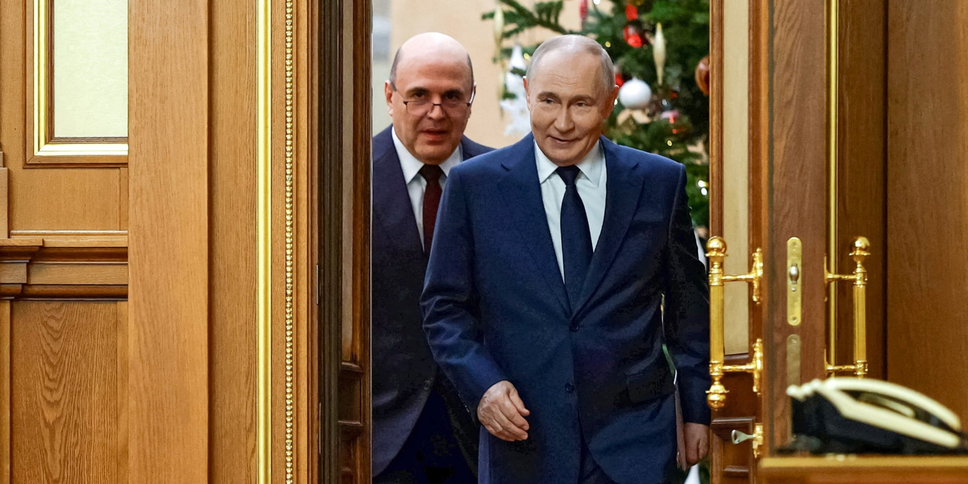 Russian Prime Minister Mikhail Mishustin and Russian dictator Vladimir Putin (Photo: DR)