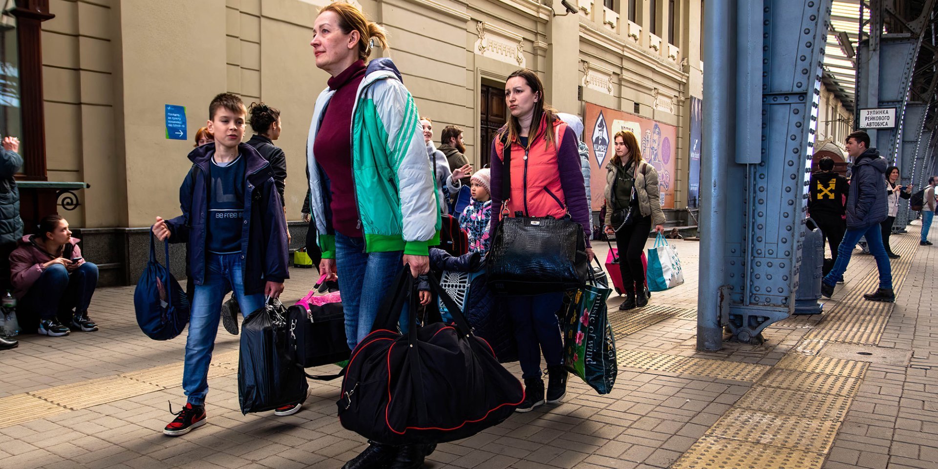 Ukrainian refugees carry the psychological and emotional weight of displacement and war (Photo: Ty&nbsp;ONeil / SOPA Images via Reuters)