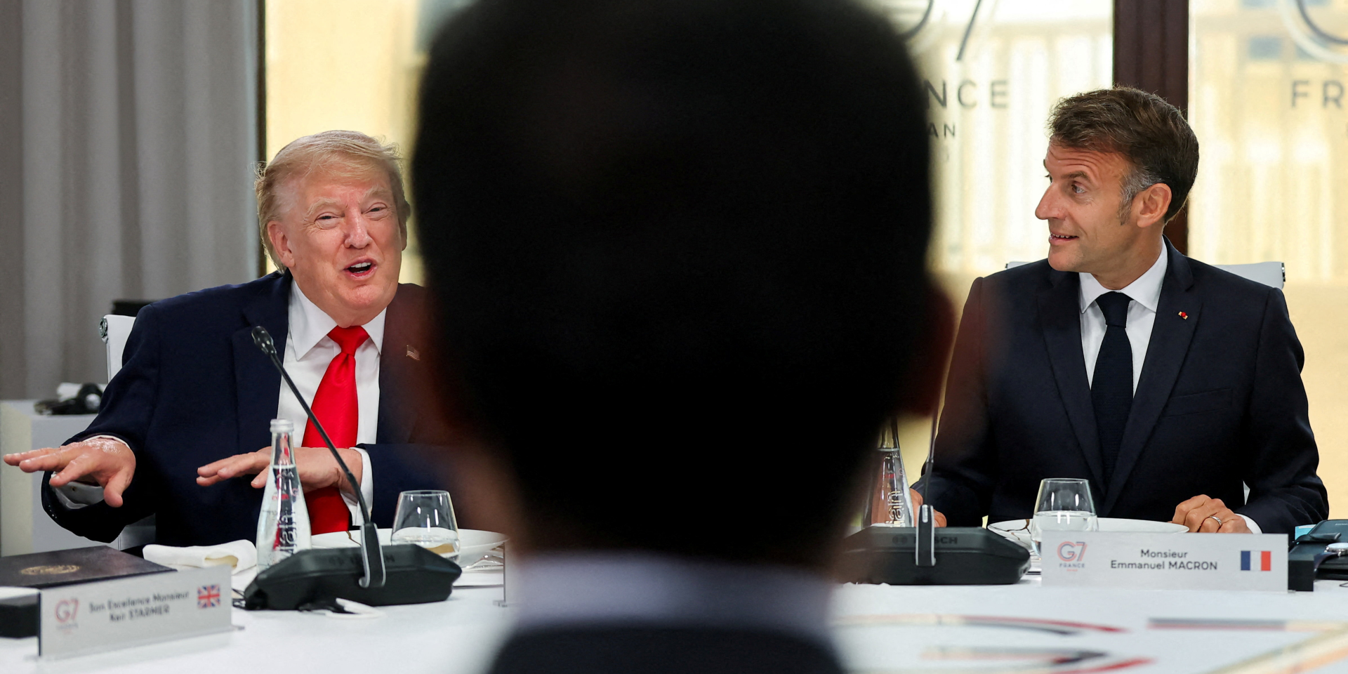 U.S. President Donald Trump and French President Emmanuel Macron at the G7 summit (Photo: REUTERS/Christian Hartmann/Poo)