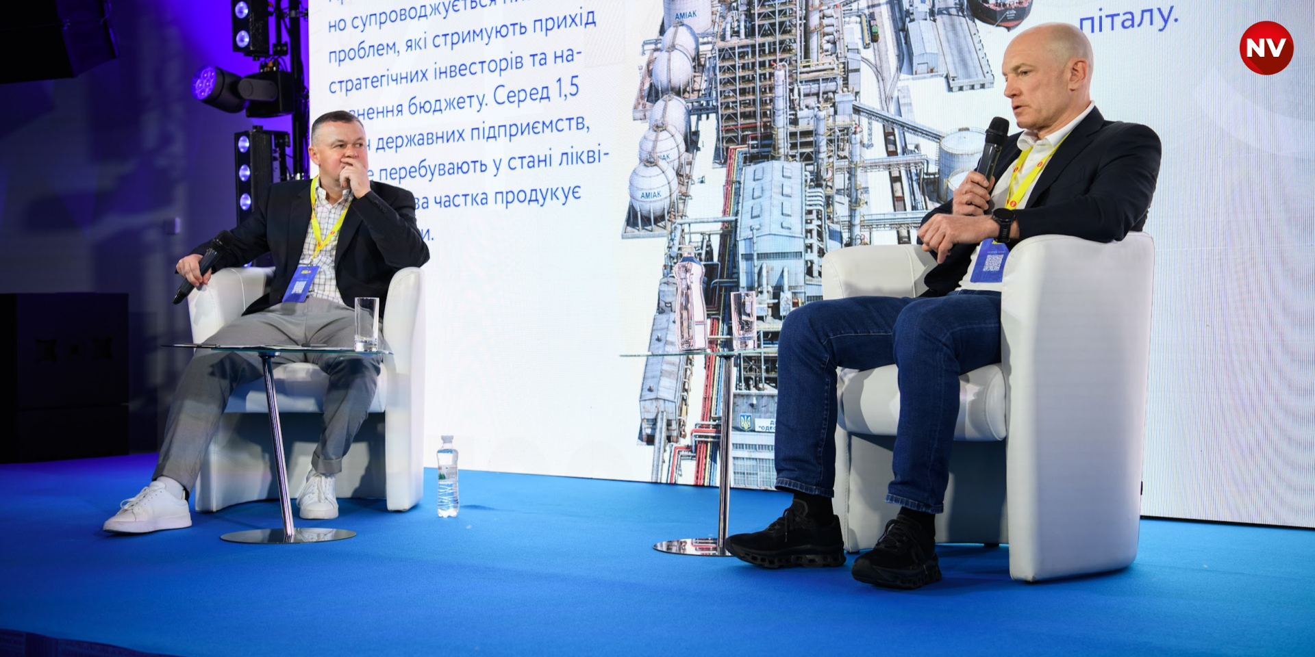 Керівник проєкту&nbsp;NV Віталій Сич і засновник Dragon Capital Томаш Фіала оцінили спроможність України підняти добробут громадян за п’ять найближчих років (Фото: Сергій Канциренко / NV)