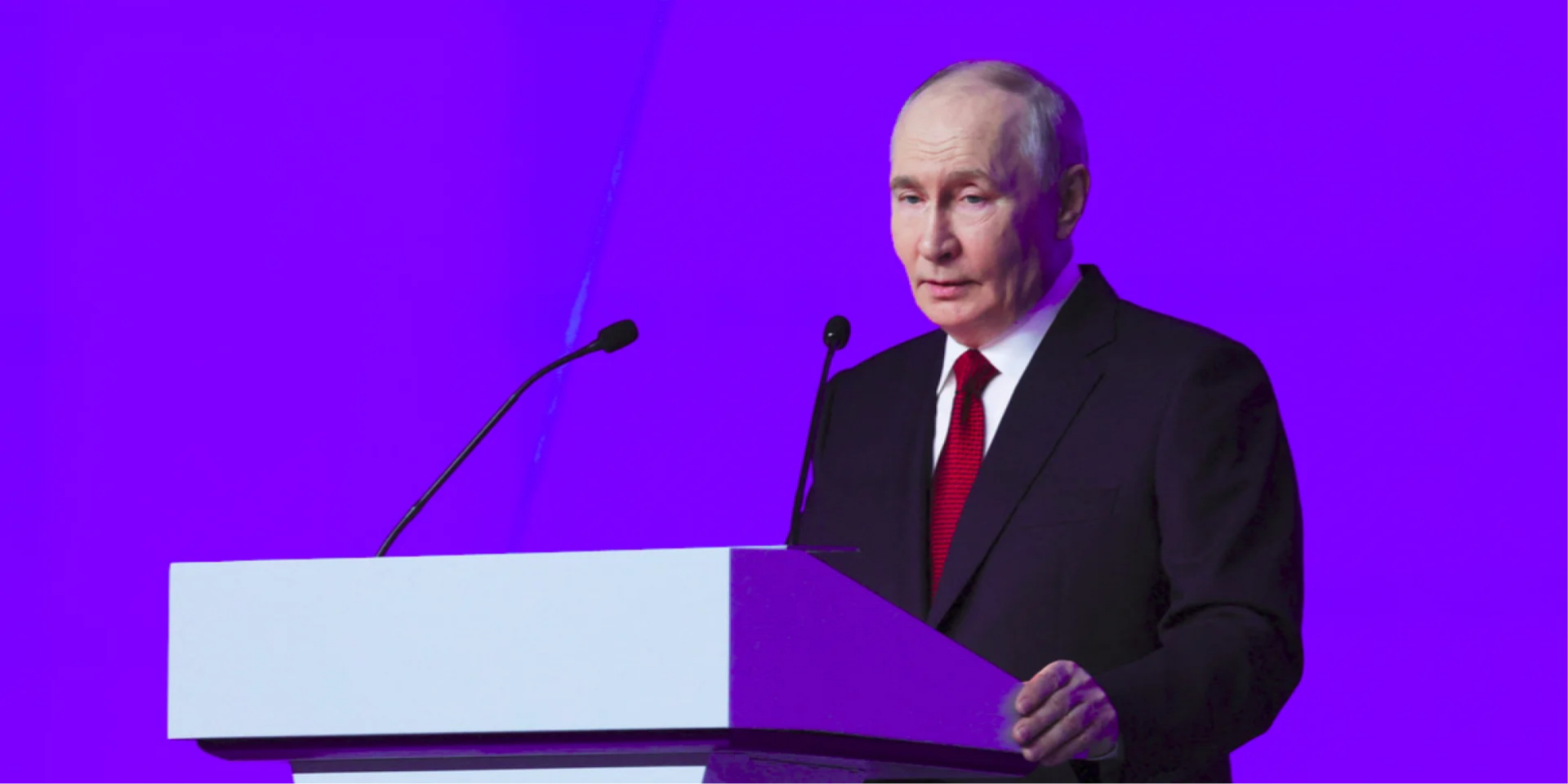 Российский диктатор Владимир Путин выступает на&nbsp;съезде Единой России в&nbsp;Москве, 28&nbsp;июня 2026 года (Фото: Sputnik/Yekaterina Shtukina/Pool via REUTERS)