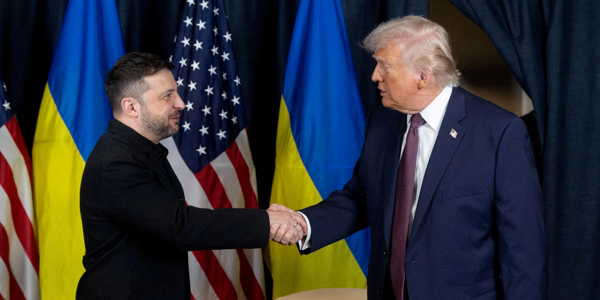 Meeting between Volodymyr Zelenskyy and Donald Trump on the sidelines of the Davos forum, January 2026 (Photo: Ukrainian Presidential Press Service/Handout via REUTERS)