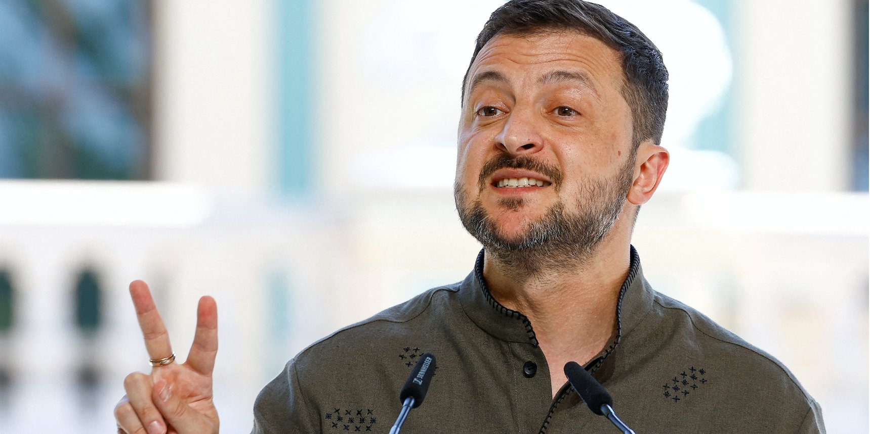 Президент України Володимир Зеленський не&nbsp;проводив відкритих пресконференцій понад півтора року (Фото: REUTERS/Valentyn Ogirenko)