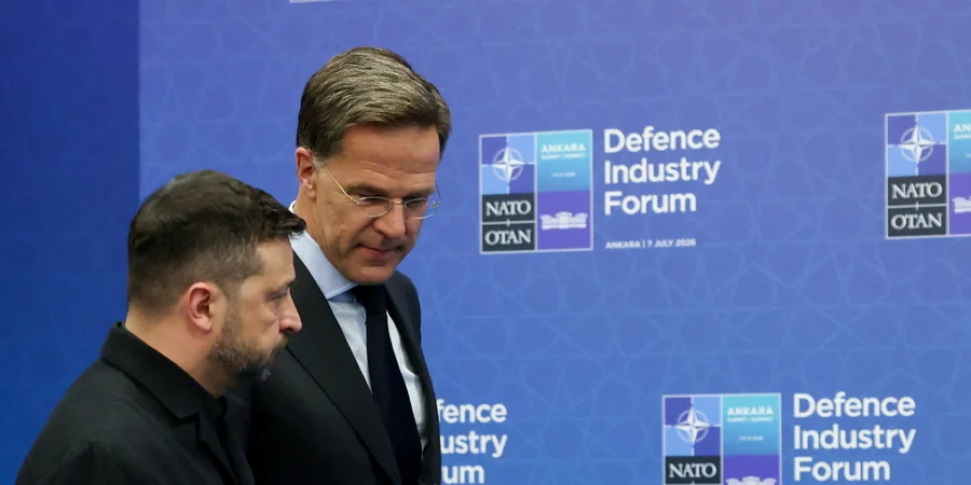 Президент України Володимир Зеленський та&nbsp;генеральний секретар НАТО Марк Рютте (Фото: REUTERS/Stoyan Nenov)