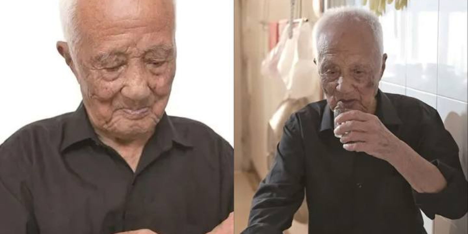 106-летний Ван Дингао живет по&nbsp;необычному графику, которого придерживается и&nbsp;его семья (Фото: QQ.com)