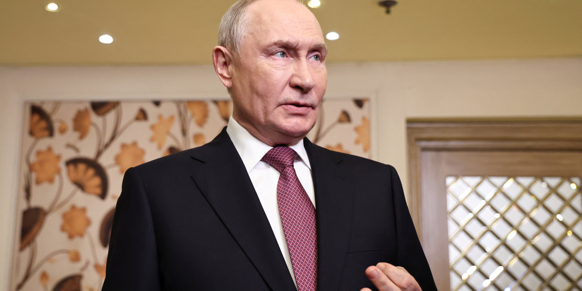 Российский диктатор Владимир Путин на&nbsp;полях саммита БРИКС в&nbsp;Нью-Дели, Индия, 12&nbsp;сентября 2026 года (Фото: Sputnik/Alexander Kazakov/Pool via REUTERS)