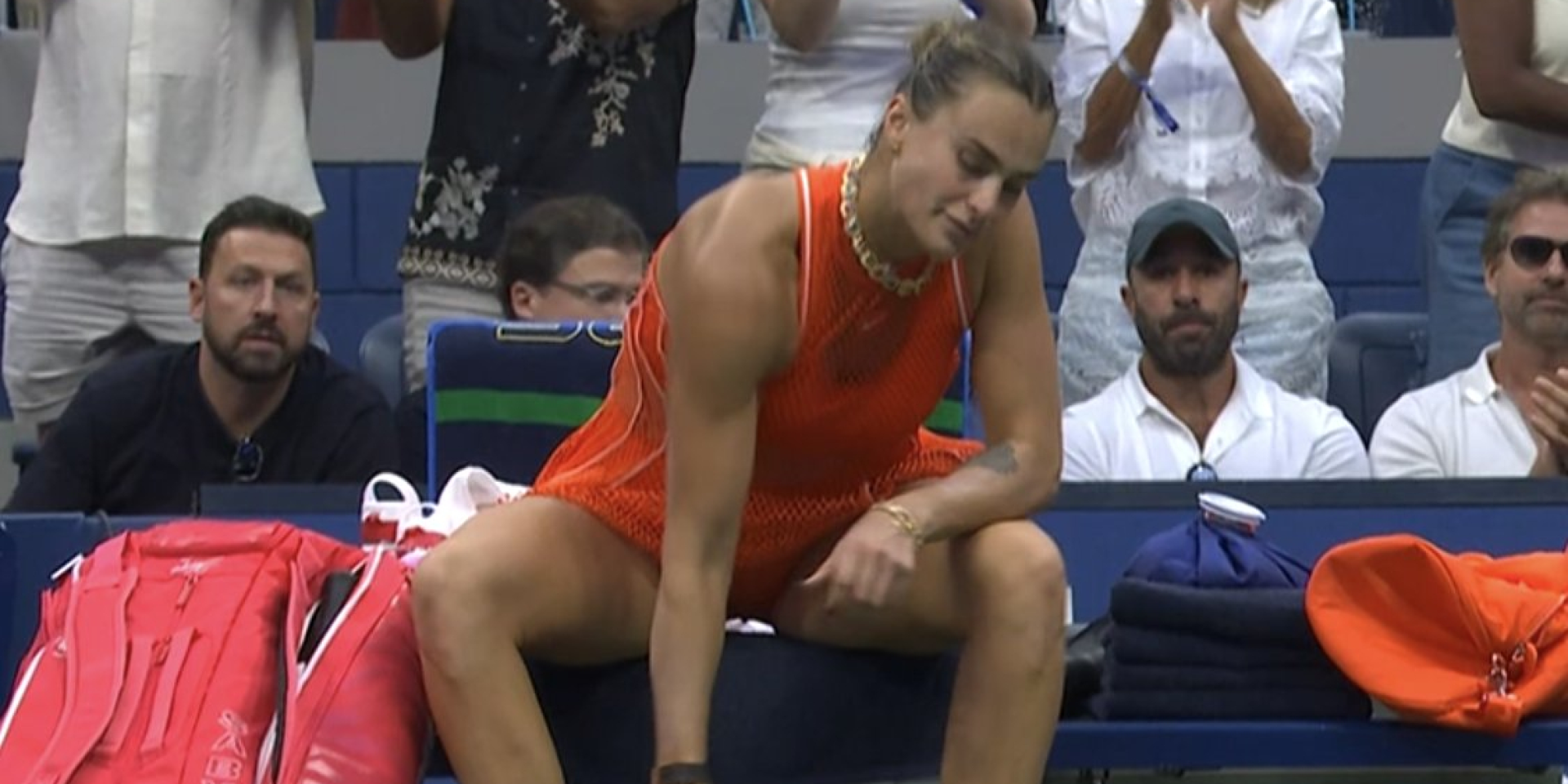 Sabalenka lost to Rybakina in the final (Photo: Eurosport broadcast)