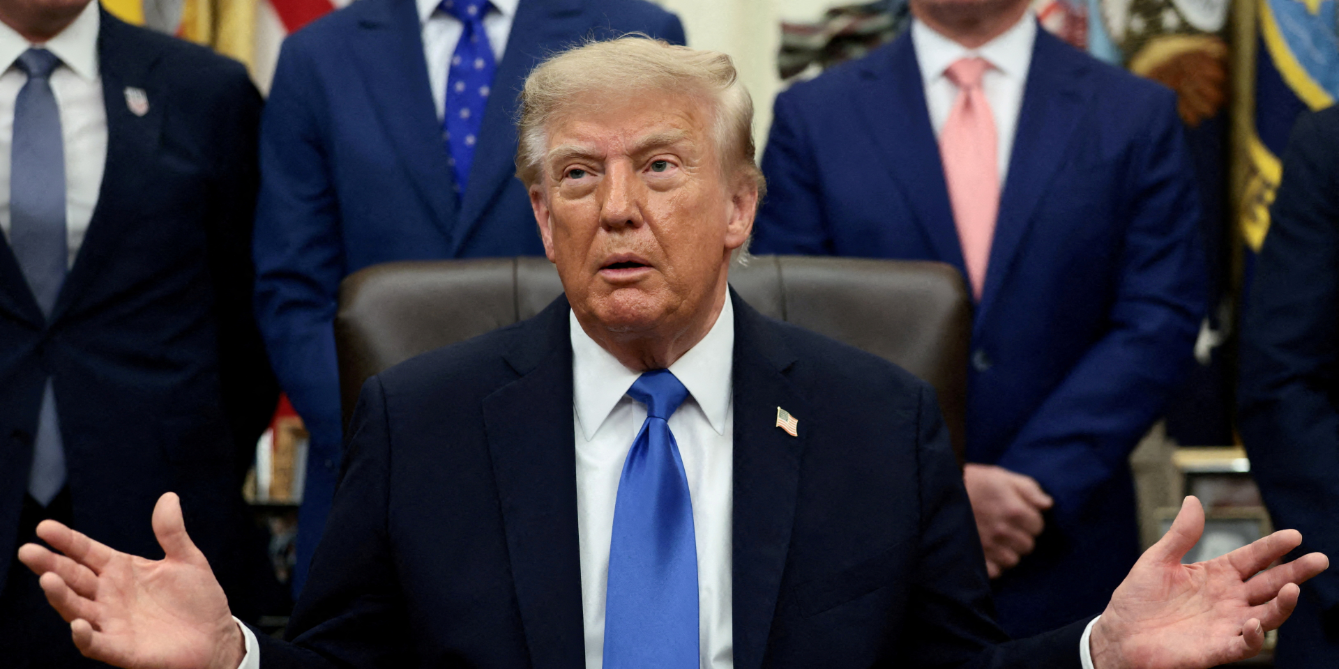 Трамп заявил о&nbsp;договоренности между Украиной и&nbsp;Россией не&nbsp;наносить удары по&nbsp;энергетической инфраструктуре друг друга (Фото: REUTERS/Evelyn Hockstein/File Photo)