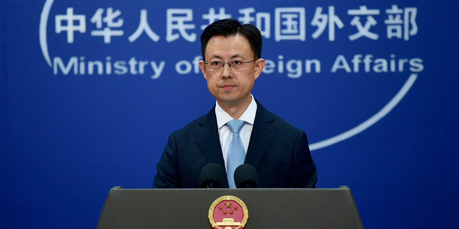 Chinese Foreign Ministry spokesperson Guo Jiakun said at a briefing that U.S. sanctions against Russia have no basis. (Photo: CHINA MFA Spokesperson / X)