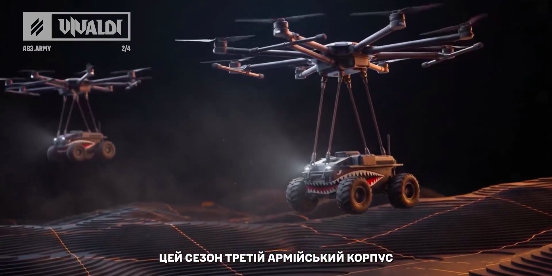 Heavy bombers air-drop ground robots into Russian rear, 3rd Corps said (Photo: Third Army Corps via Telegram)