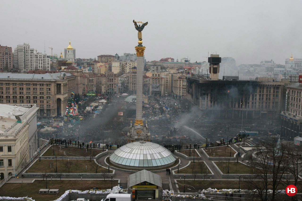 Так выглядел Майдан Незалежности 19 февраля 2014 года (Фото: Наталья Кравчук / НВ)