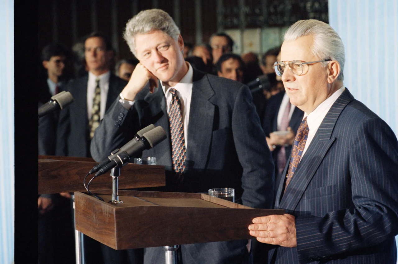 Bill Clinton and Leonid Kravchuk in 1994 (Фото: AP)